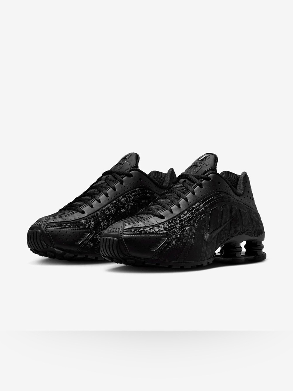 Nike Shox R4 Women's Shoes (HV0934-002, Black/Dark Smoke Grey)